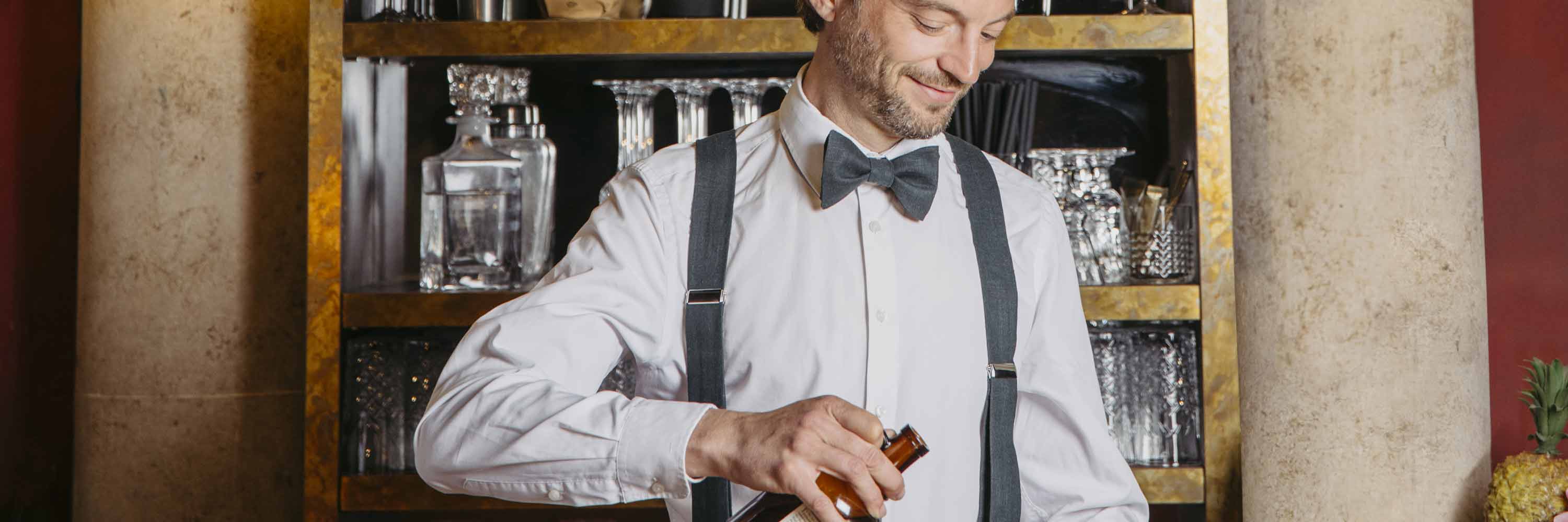 Fliege Hosenträger Sets