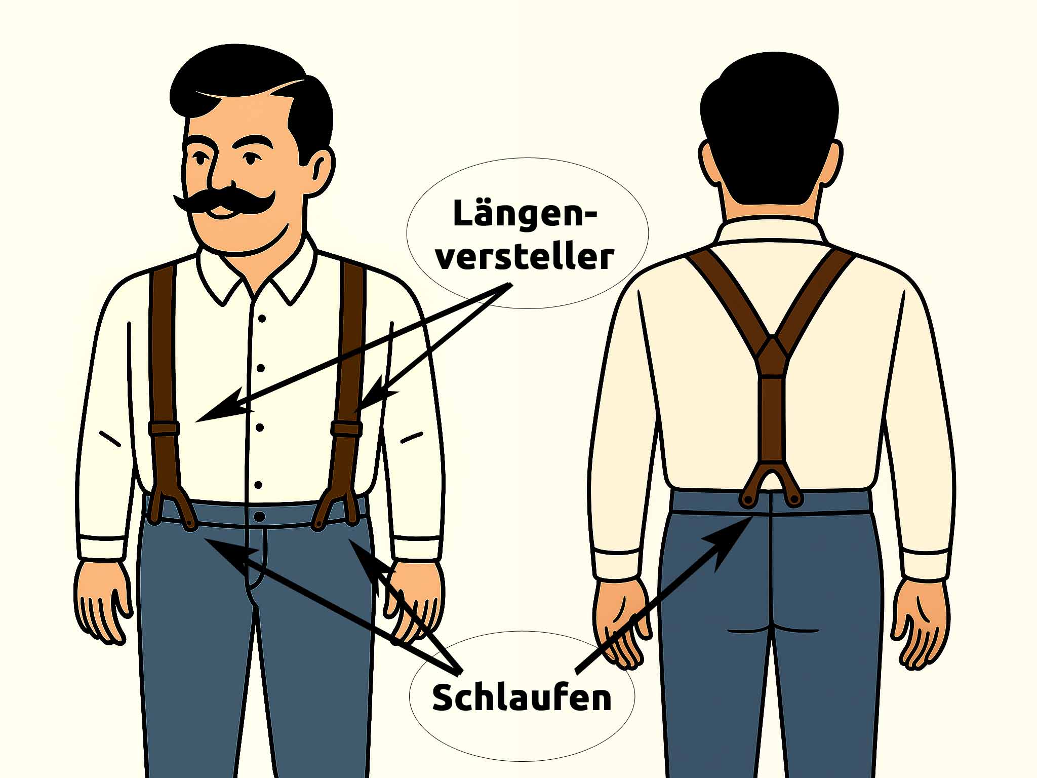 Wie befestige ich einen Hosenträger mit Knöpfen - Anleitung - FAFIGO