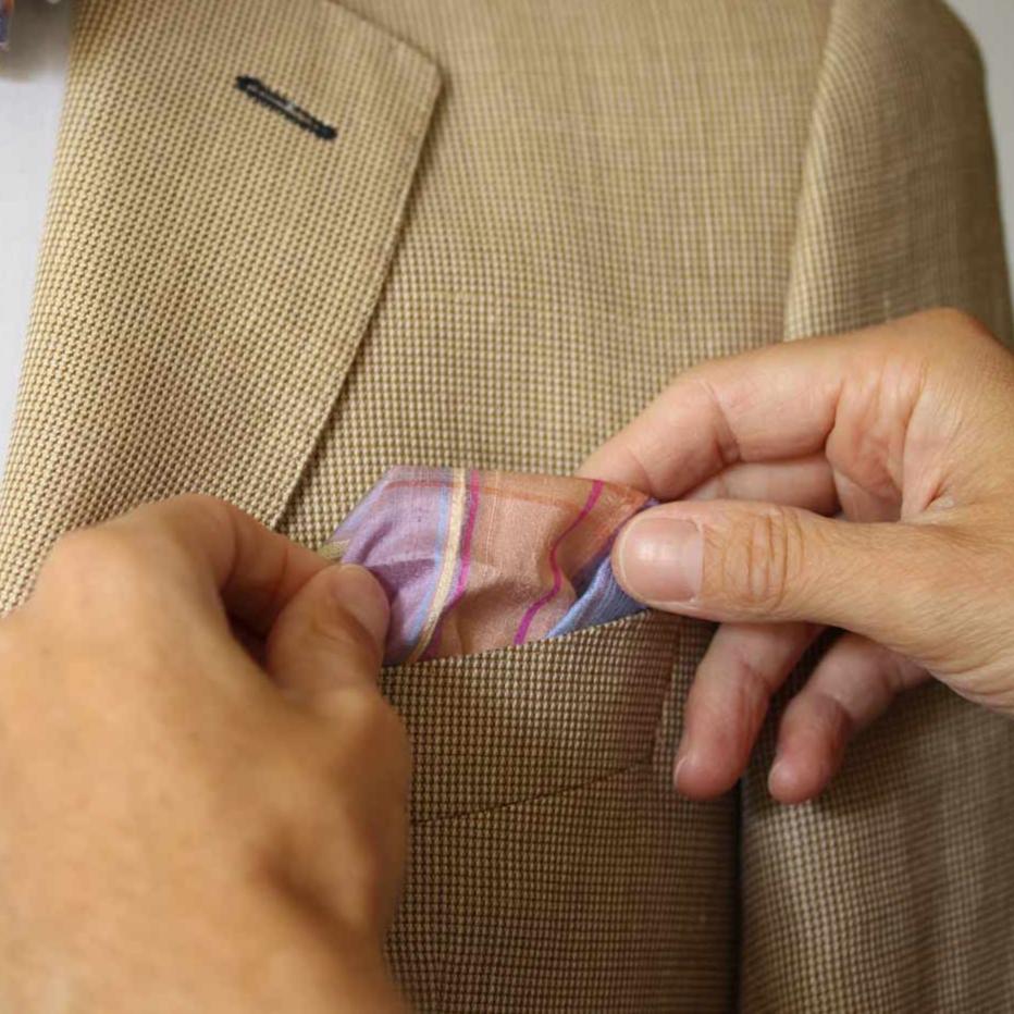 Einstecktuch falten Anleitung - Tutorial - FAFIGO