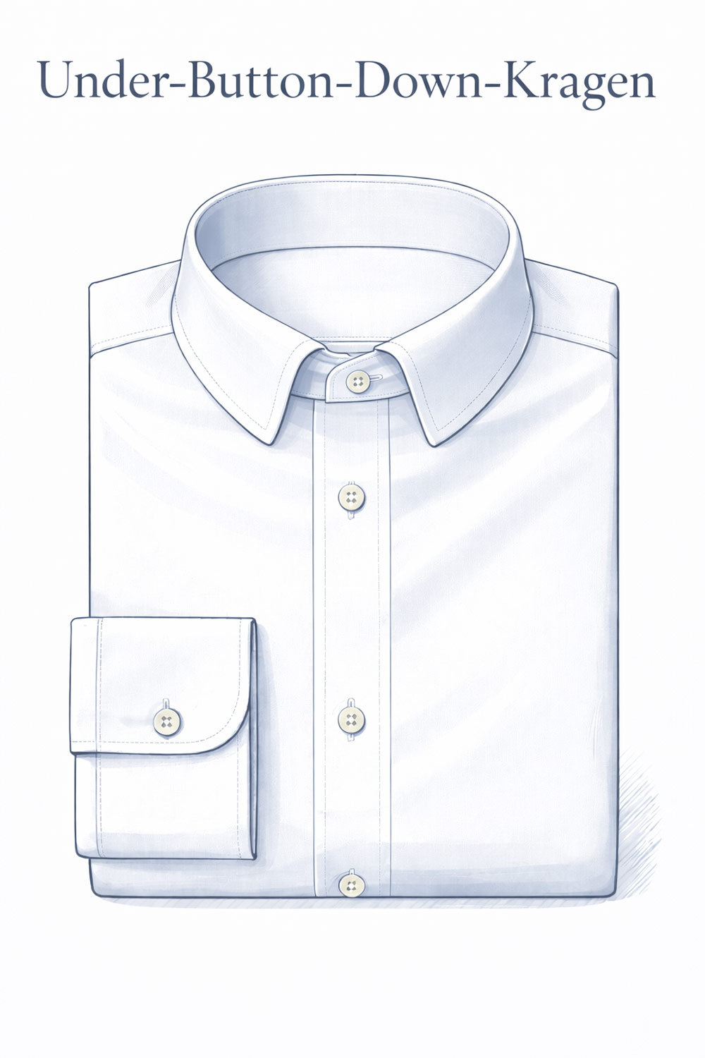 Hemd mit Under-Button-Down-Kragen - FAFIGO